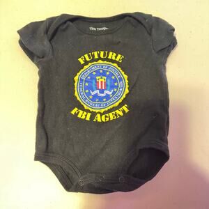 Future FBI one piece Baby SZ 6-9 mos